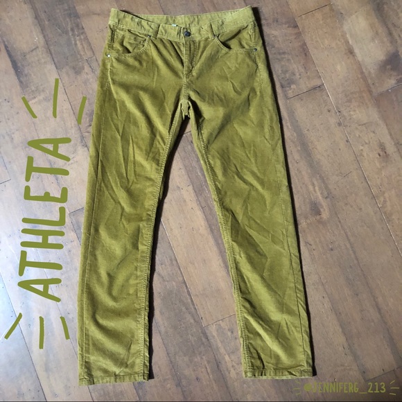 Athleta Pants - Athleta Frontier Corduroy in Old Gold 14T NWOT